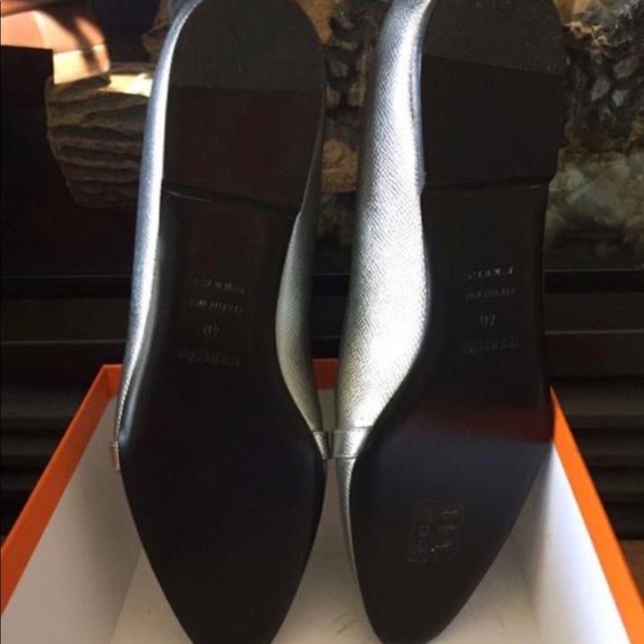 Brand new Hermes Metallic Silver Leather Pegase - Picture 5 of 7